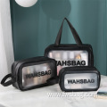 PU PVC Waterproof Custom Pouch Closure Cosmetic Bag